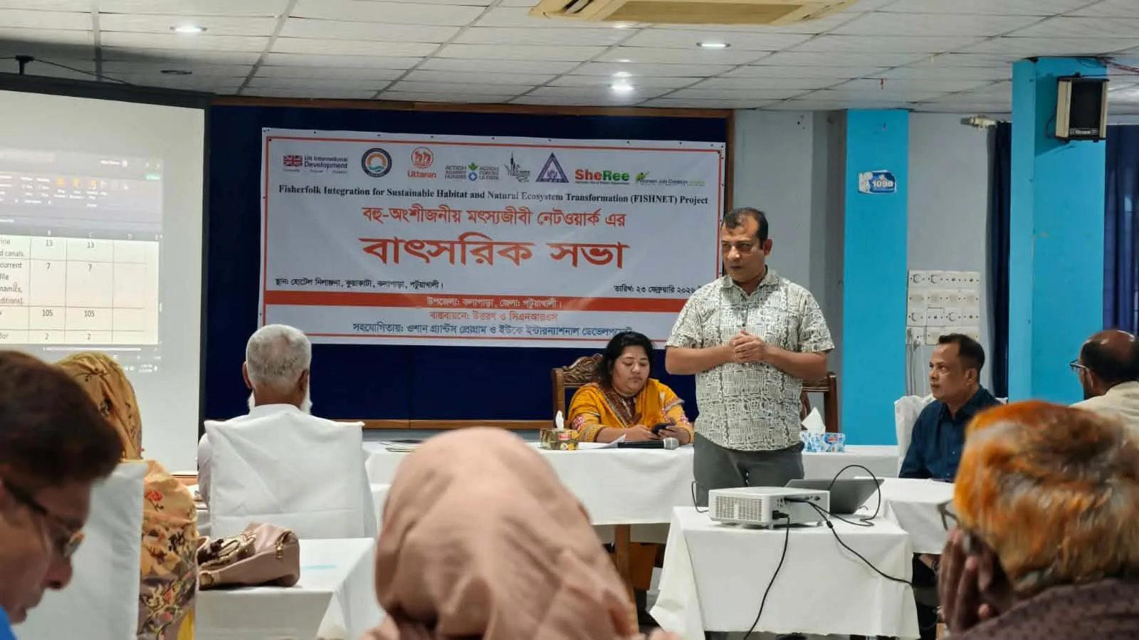 কুয়াকাটায় বহুপক্ষীয় মৎস্যজীবী নেটওয়ার্কের বাৎসরিক সাধারণ সভা অনুষ্ঠিত